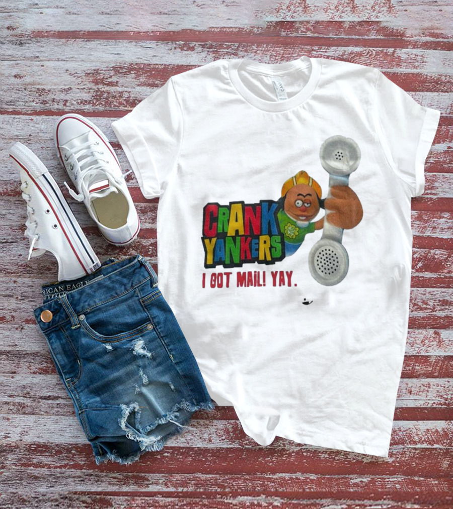 Crank Yankers I Got Mail Yay Character With Telephone Receiver T-Shirt