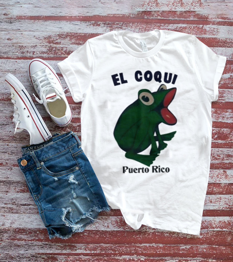 Dios Bunny El Coqui Puerto Rico Frog T-Shirt