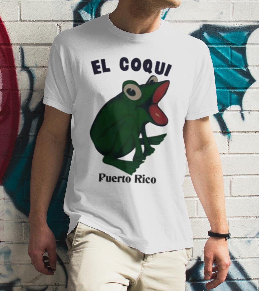 Dios Bunny El Coqui Puerto Rico Frog T-Shirt