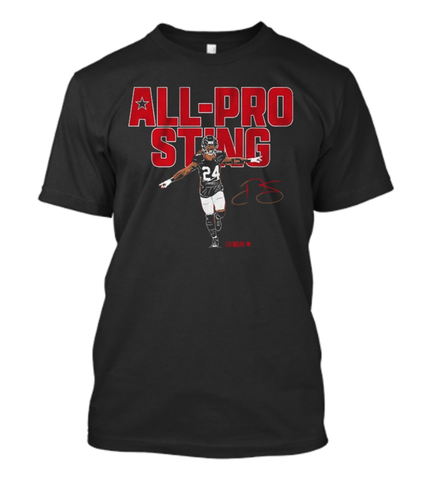 Derek Stingley Jr All-Pro Sting Number 24 Football Player T-Shirt