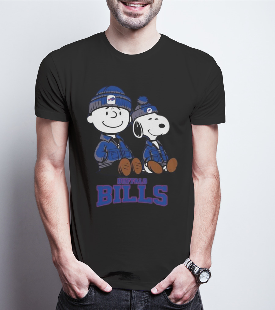 Charlie Brown Snoopy Buffalo Bills Fans 2025 T-Shirt