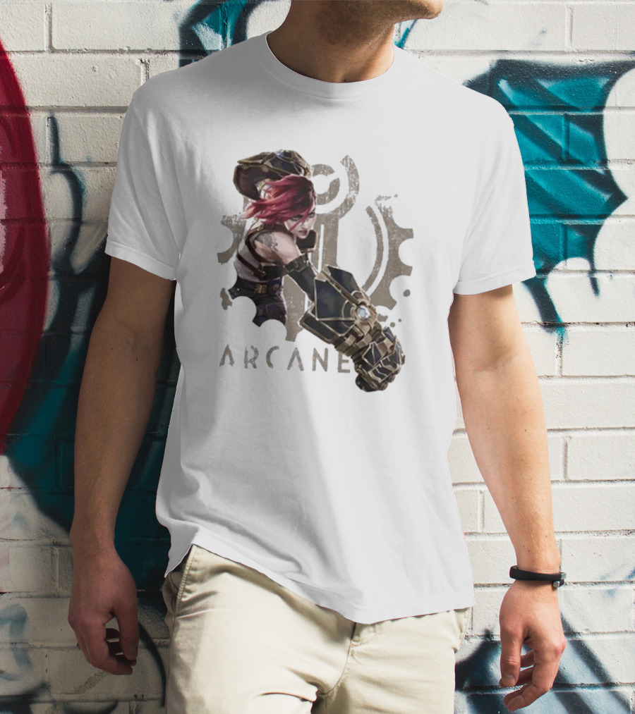 Arcane League Of Legends Violet Fat Hands T-Shirt