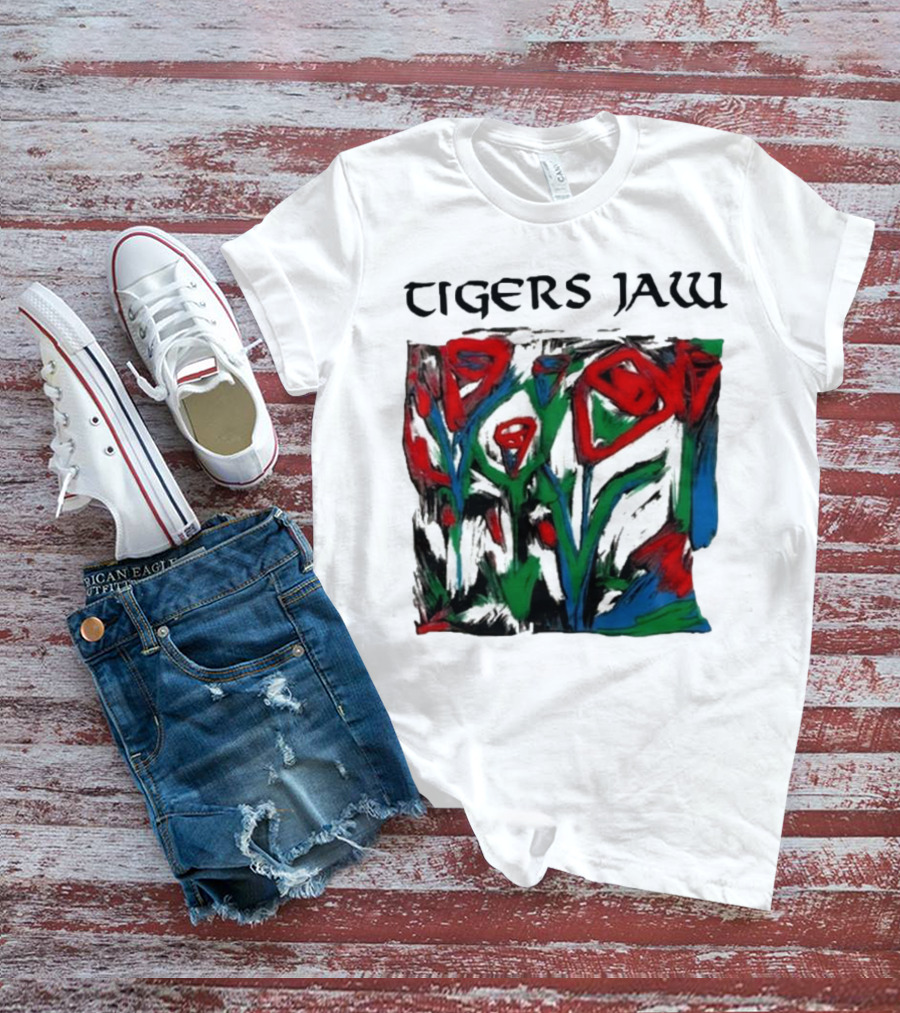 Tigers Jaw Lovesong Abstract Floral T-Shirt