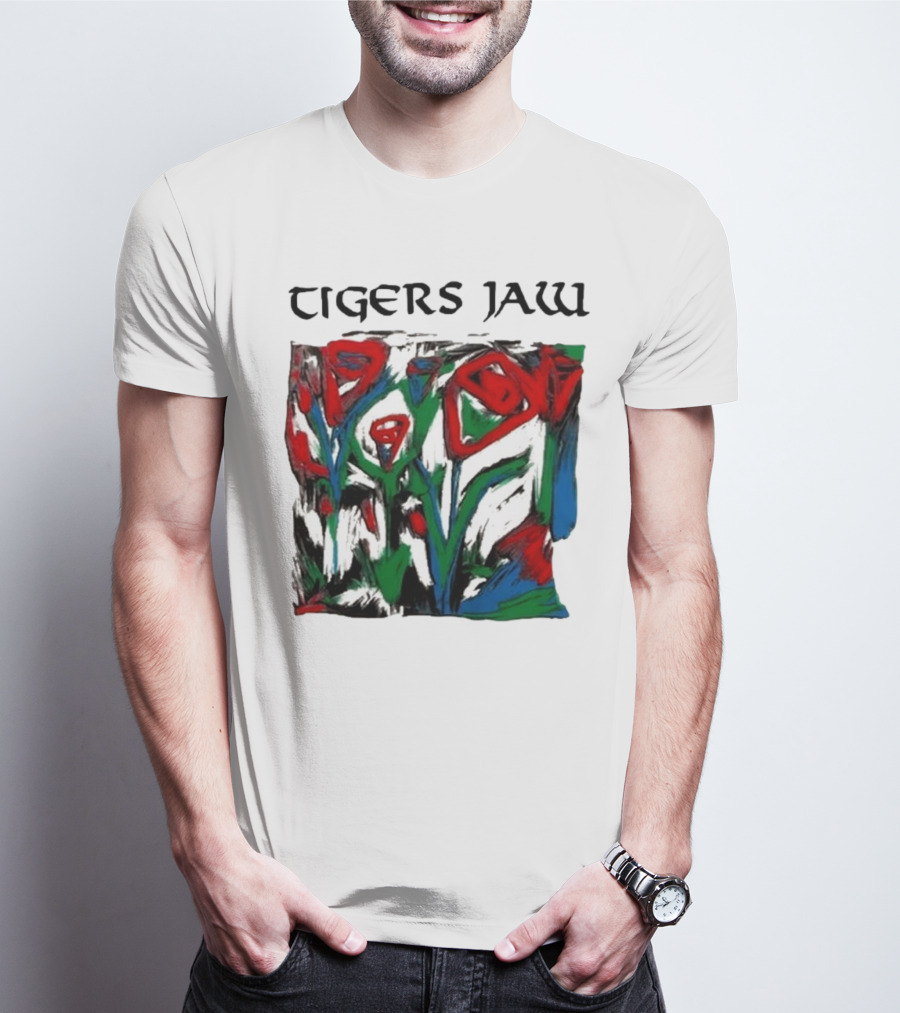 Tigers Jaw Lovesong Abstract Floral T-Shirt