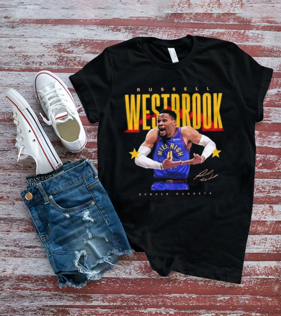 Russell Westbrook Mile High Denver Nuggets Signature T-Shirt