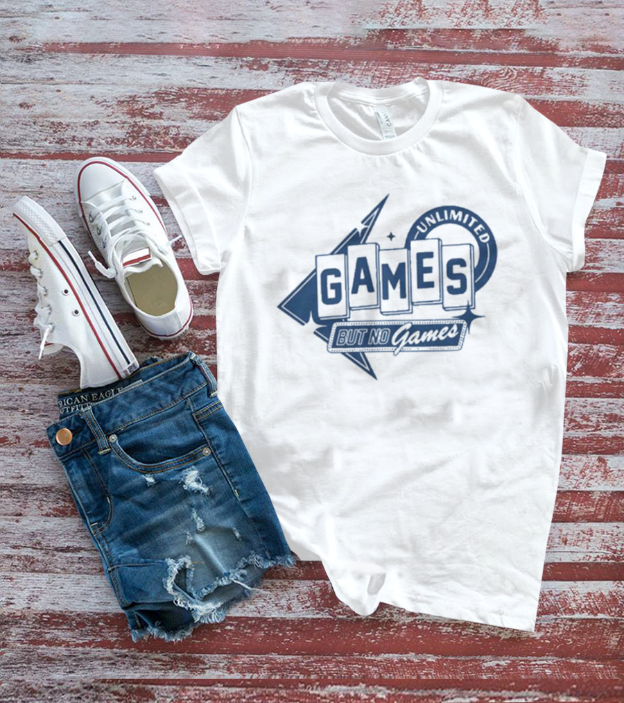 Chuckle Unlimited Games But No Games Ringer T-Shirt