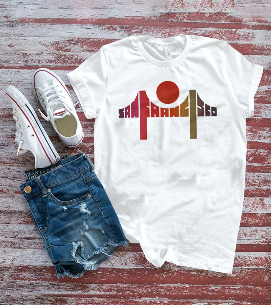 Death Proof Arlene San Francisco Golden Gate Bridge Sun T-Shirt