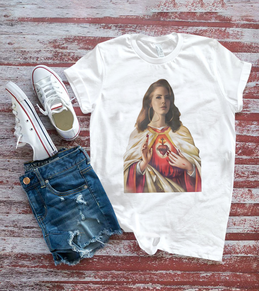 Jesus Lana Del Rey Sacred Heart Icon Image T-Shirt