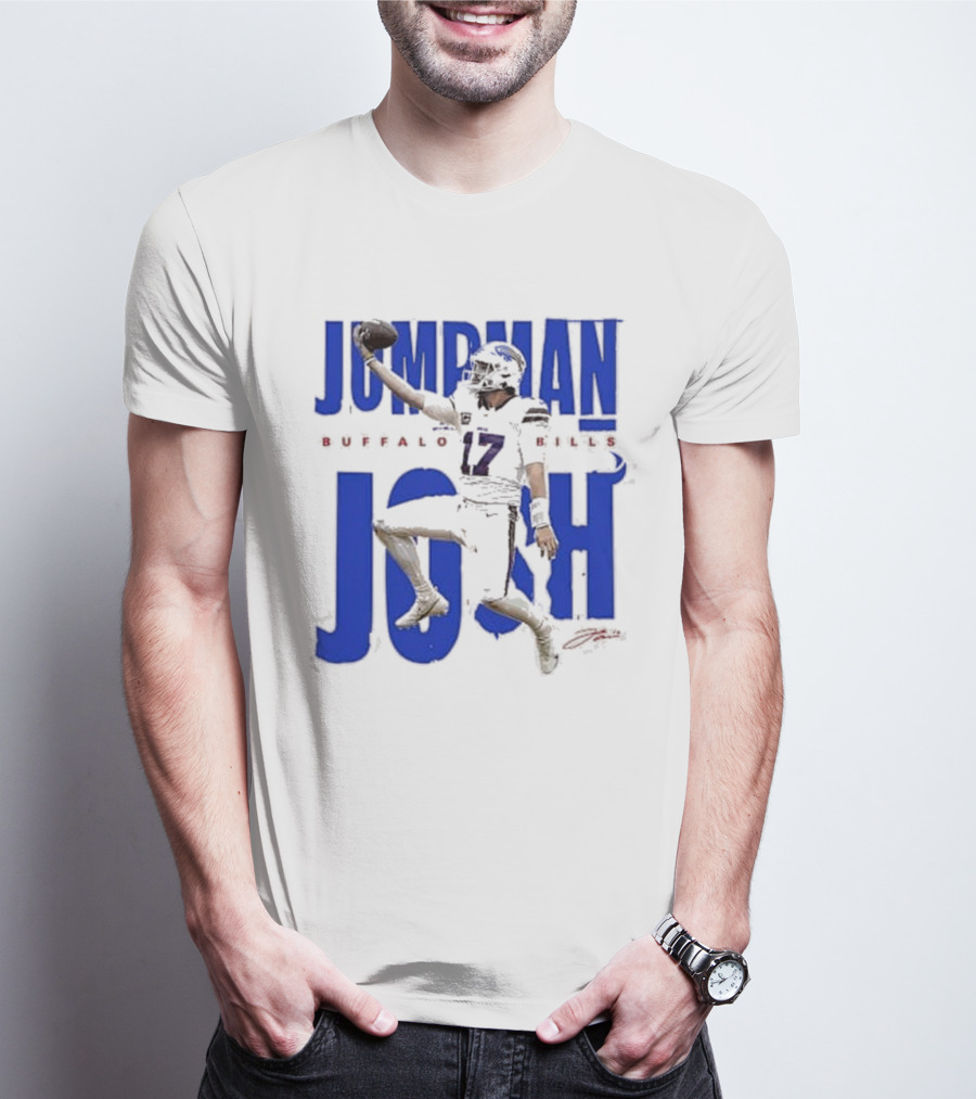 JUMPMAN JOSH BUFFALO BILLS 17 Signature T-Shirt