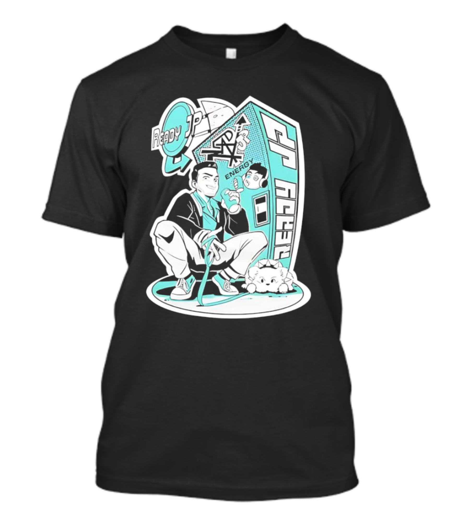 Ready JP Energy Machine Retro Style Oponok T-Shirt