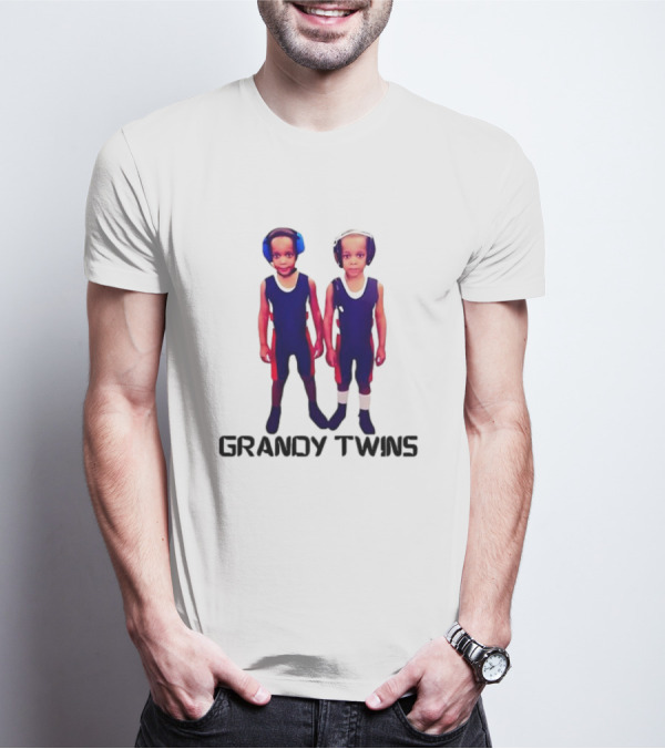 Baby Grandy Twins Wrestlers With Protective Headgear T-Shirt