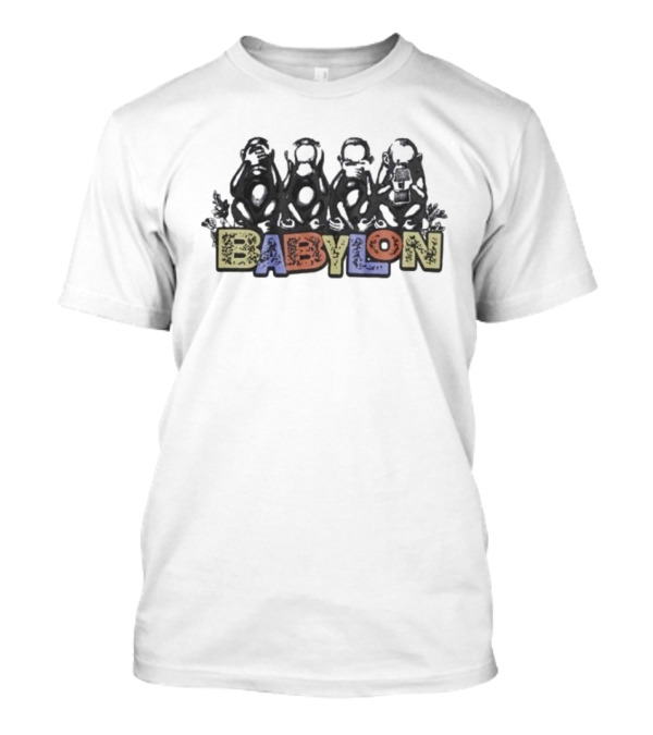 Babylon Monkeys With Engraved Figures And Bold Colors T-Shirt