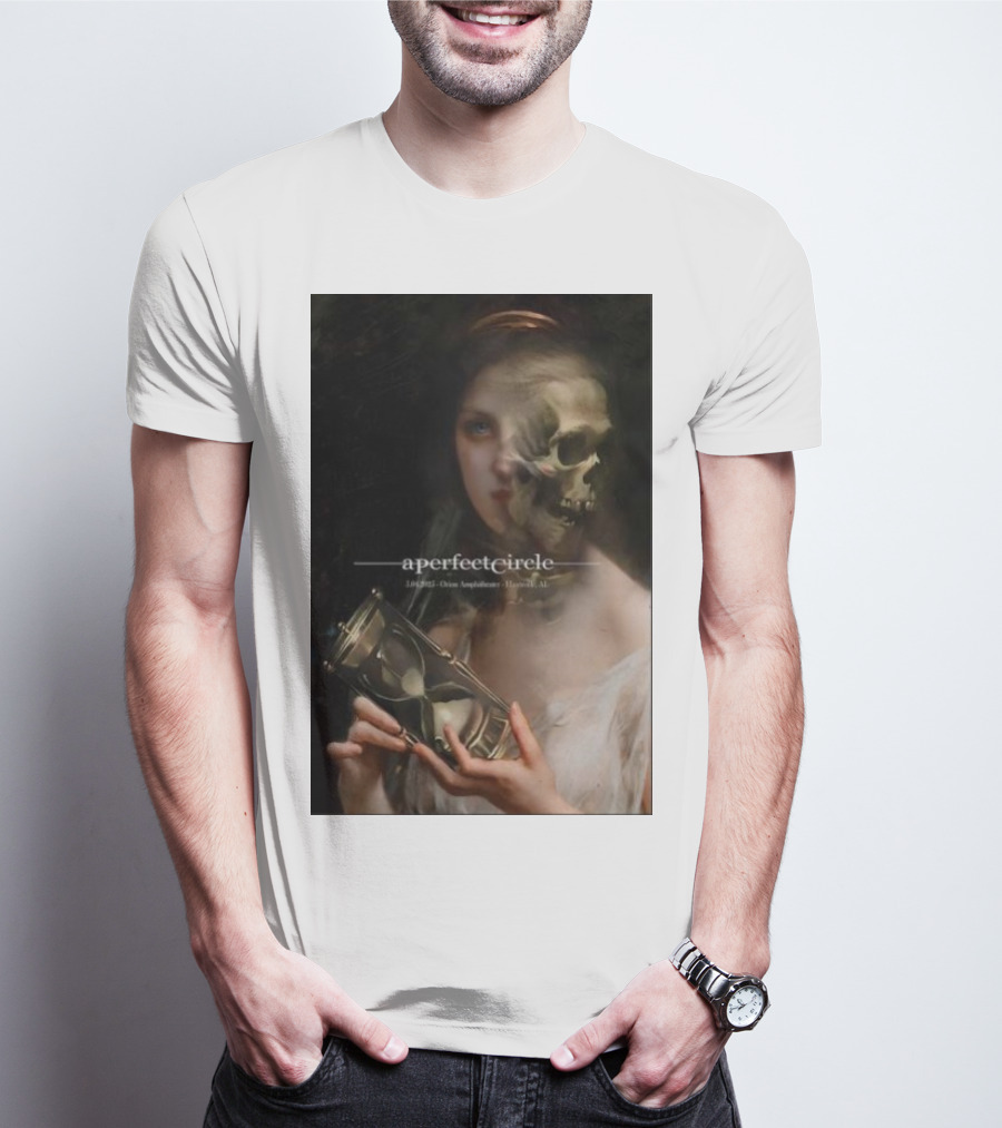A Perfect Circle 5/4/2025 Orion Amphitheater Huntsville AL Skeleton Woman Hourglass T-Shirt