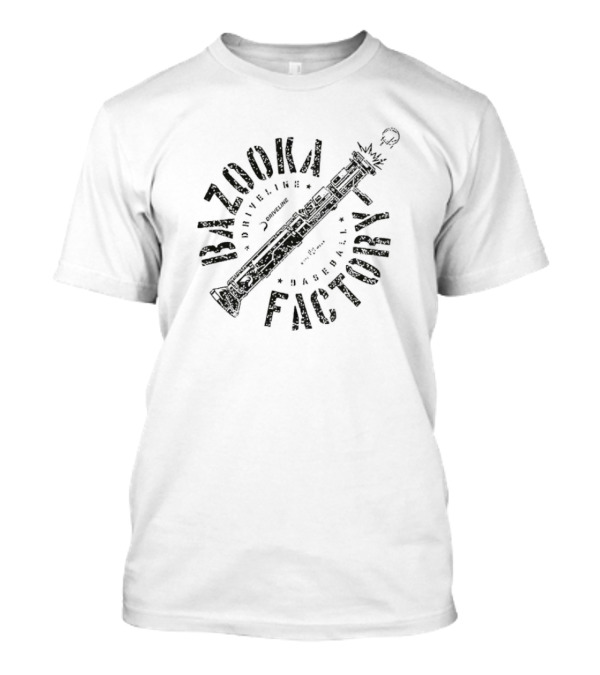 Bazooka Factory Driveline Baseball Bat Illustration T-Shirt