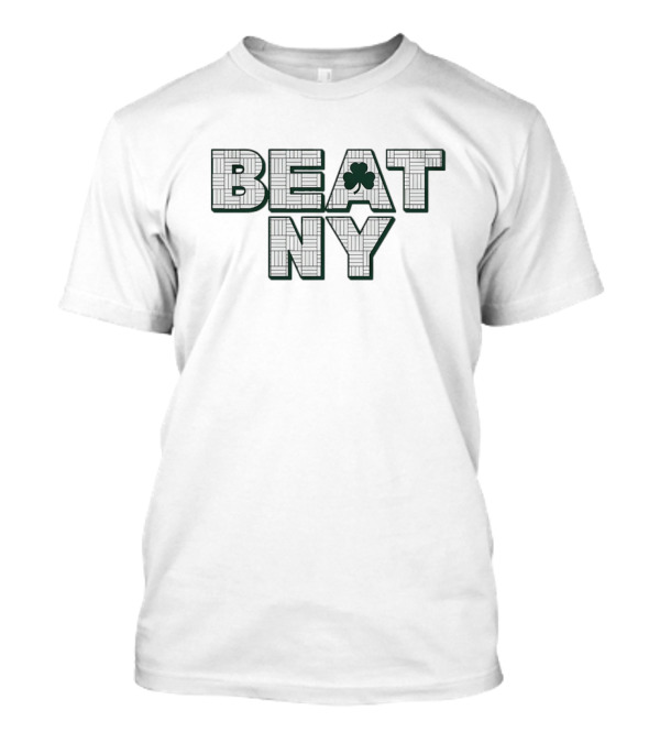 Beat NY Basketball Cloverleaf Pattern T-Shirt