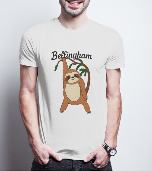 Bellingham Sloth Hanging From Tree Branch T-Shirt