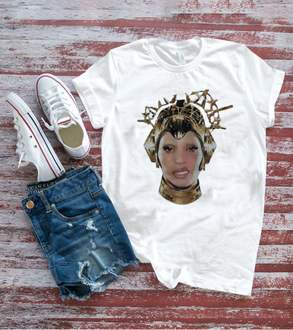 Beyoncé Cowboy Carter Bigface Metallic Headpiece T-Shirt