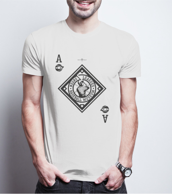 Negro Leagues Baseball Museum Black Aces Playing Card Style T-Shirt