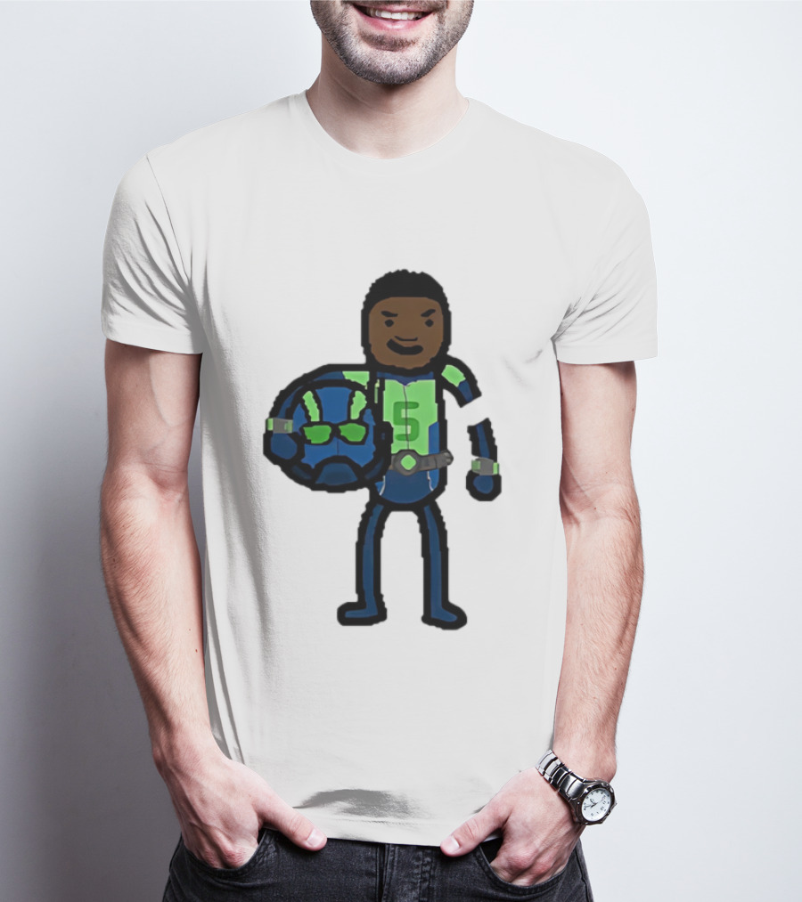 "Anthony Edwards No.5 Cartoon Ant-Man Style Minnesota Timberwolves" T-Shirt