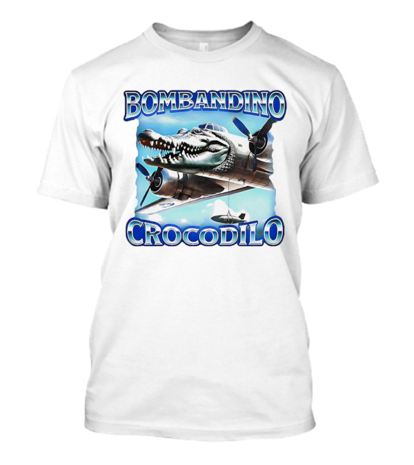 Bombandino Crocodilo Airplane Crocodile Head Artwork T-Shirt