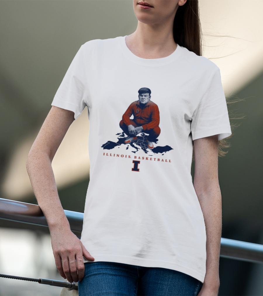 Bret Bielema Illinois Basketball Fighting Illini Coach Bradimir T-Shirt