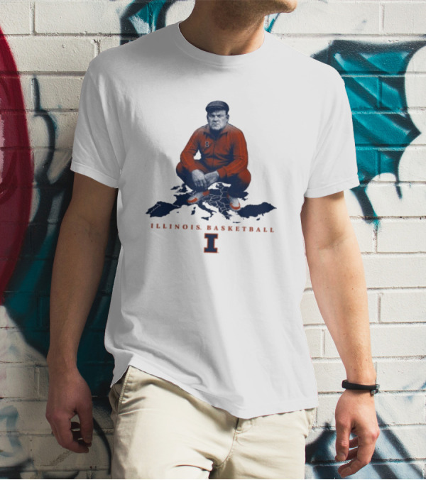 Bret Bielema Illinois Basketball Fighting Illini Coach Bradimir T-Shirt