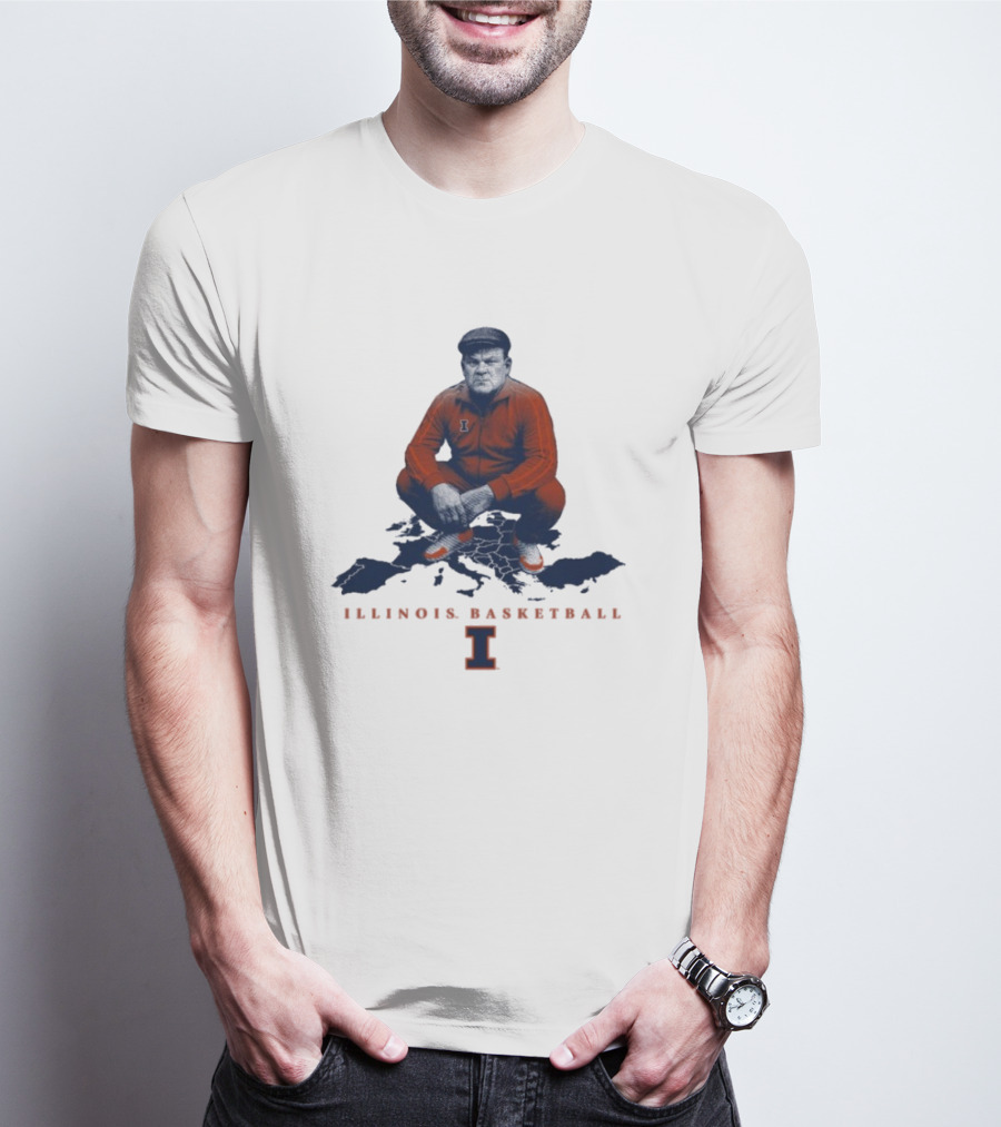 Bret Bielema Illinois Basketball Fighting Illini Coach Bradimir T-Shirt