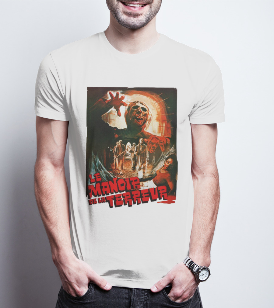 Le Manoir De La Terreur Horror Art T-Shirt