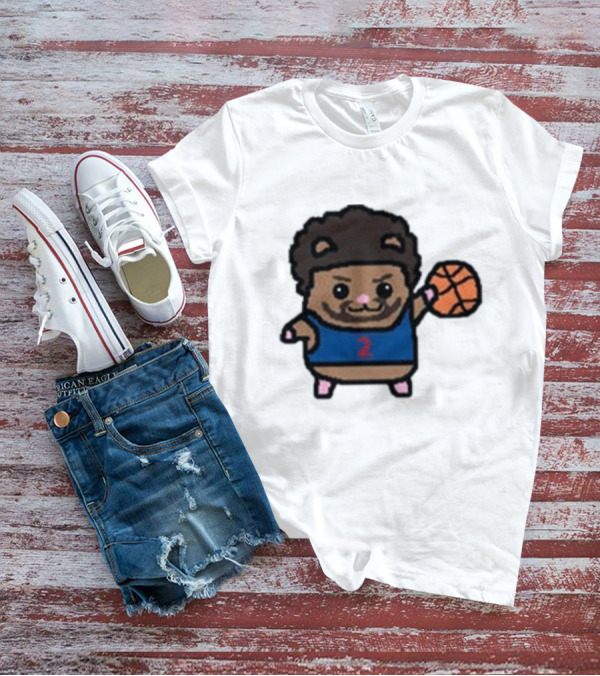Cade Cunninghamster Basketball Cartoon Character Sportswear T-Shirt