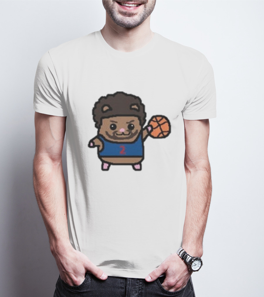Cade Cunninghamster Basketball Cartoon Character Sportswear T-Shirt