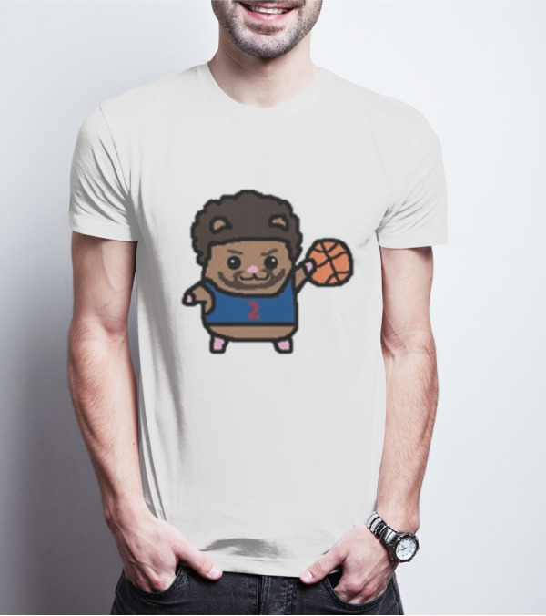 Cade Cunninghamster Basketball Cartoon Character Sportswear T-Shirt