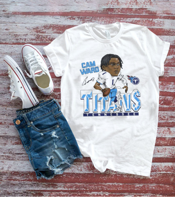 Cam Ward Signature Tennessee Titans Caricature T-Shirt