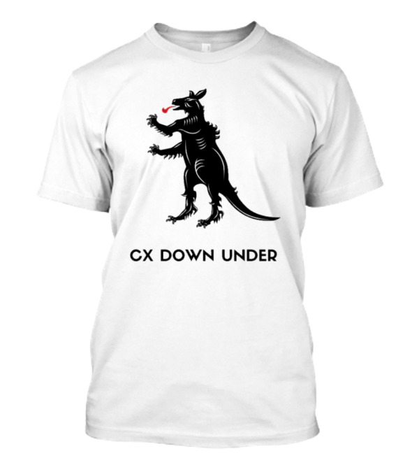 CX Down Under Bicycle Rider Kangaroo Of Flanders T-Shirt