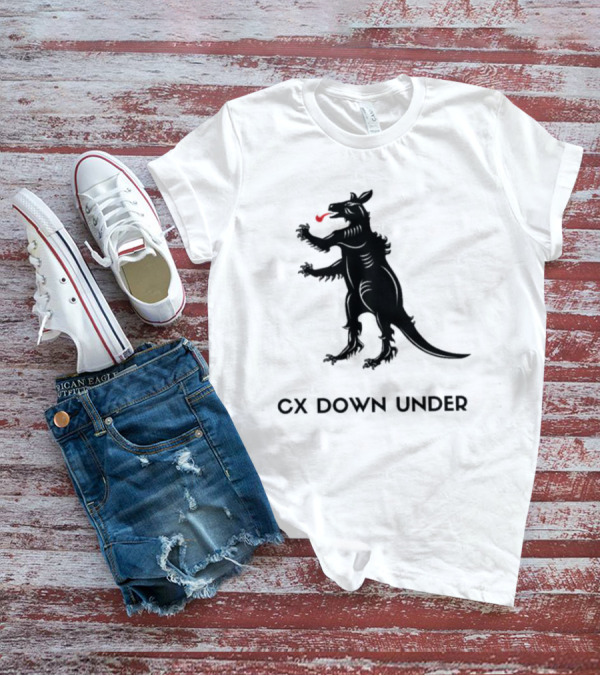 CX Down Under Bicycle Rider Kangaroo Of Flanders T-Shirt