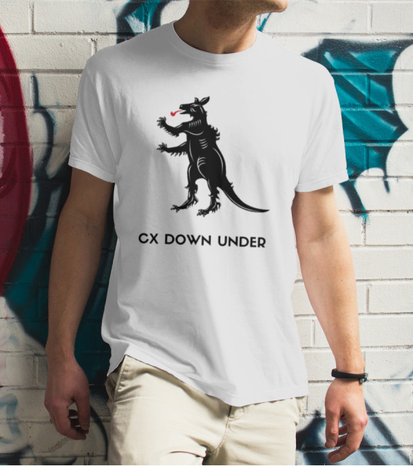 CX Down Under Bicycle Rider Kangaroo Of Flanders T-Shirt