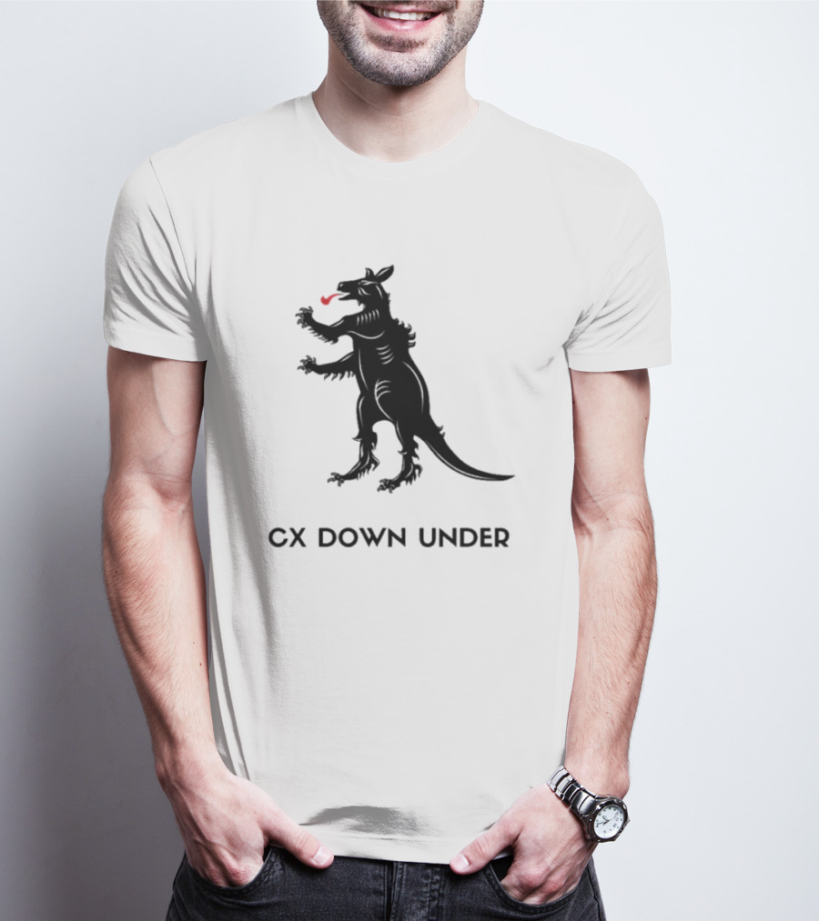 CX Down Under Bicycle Rider Kangaroo Of Flanders T-Shirt