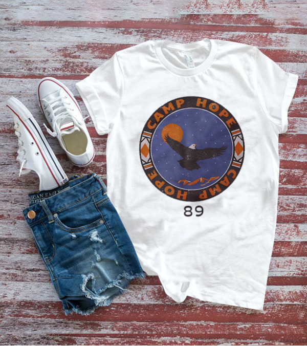 Camp Hope Circle 89 Eagle And Sun Design T-Shirt