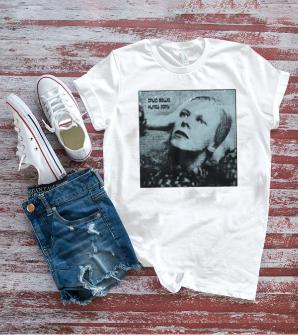 David Bowie Hunky Dory Album Cover Iconic 1971 Retro Style T-Shirt