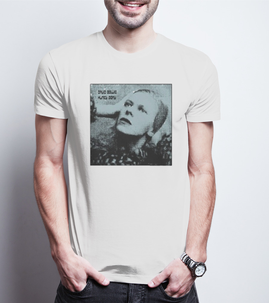 David Bowie Hunky Dory Album Cover Iconic 1971 Retro Style T-Shirt