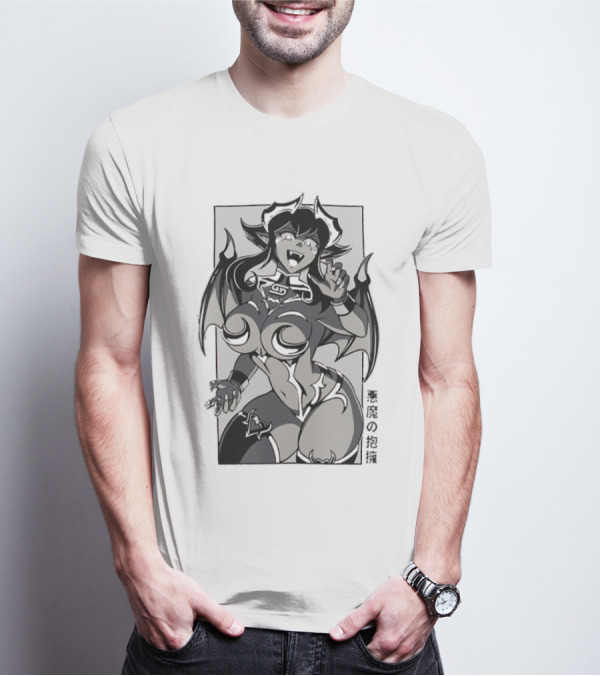 Demonic Embrace Waifu 黒竜の抱擁 T-Shirt