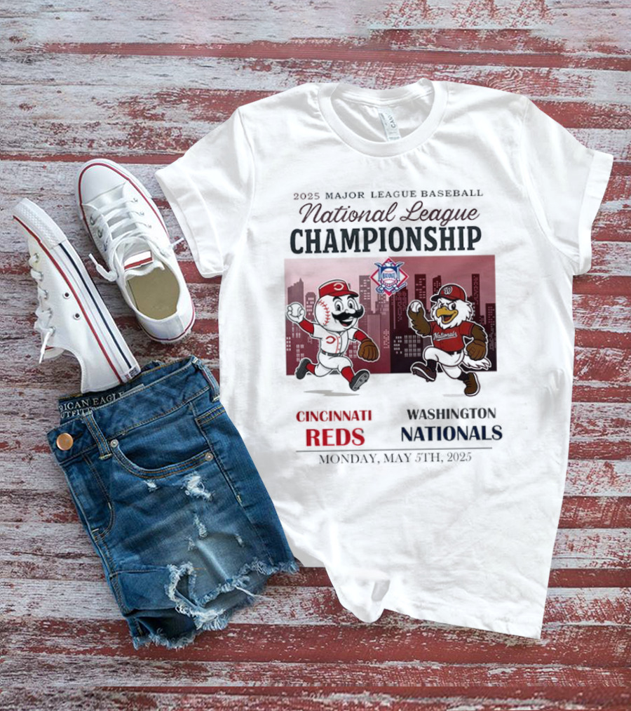 2025 Major National League Championship Cincinnati Reds Nationals T-Shirt