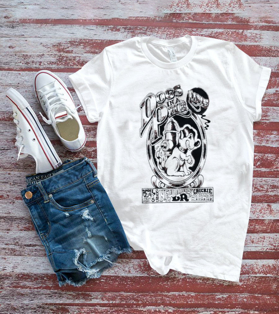 Dogs In A Pile 2023 New Orleans LA Chickie Wah Wah Event T-Shirt