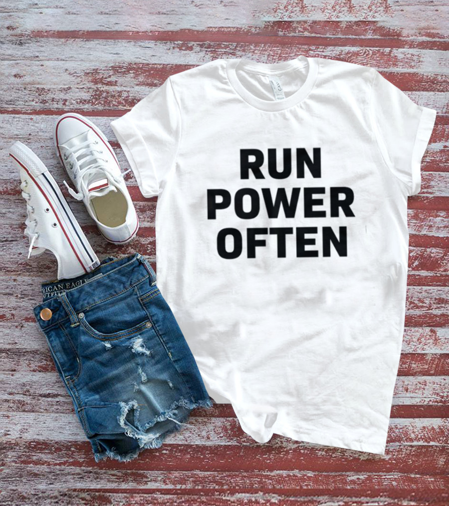 Coach Tom Yashinsky Run Power Often Football And Wings Illustration T-Shirt