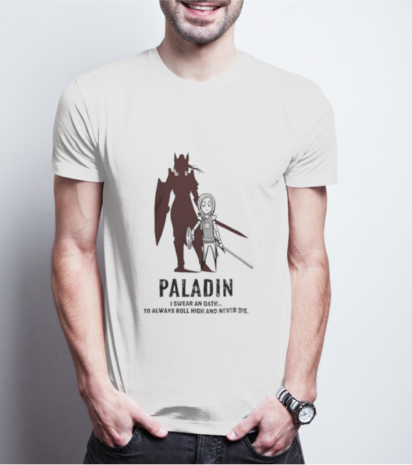 Dungeons And Dragons Paladin Oath Always Roll High Never Die T-Shirt