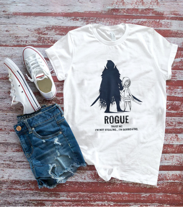 Dungeons And Dragons Rogue Trust Me I’m Not Stealing I’m Borrowing Silhouette T-Shirt