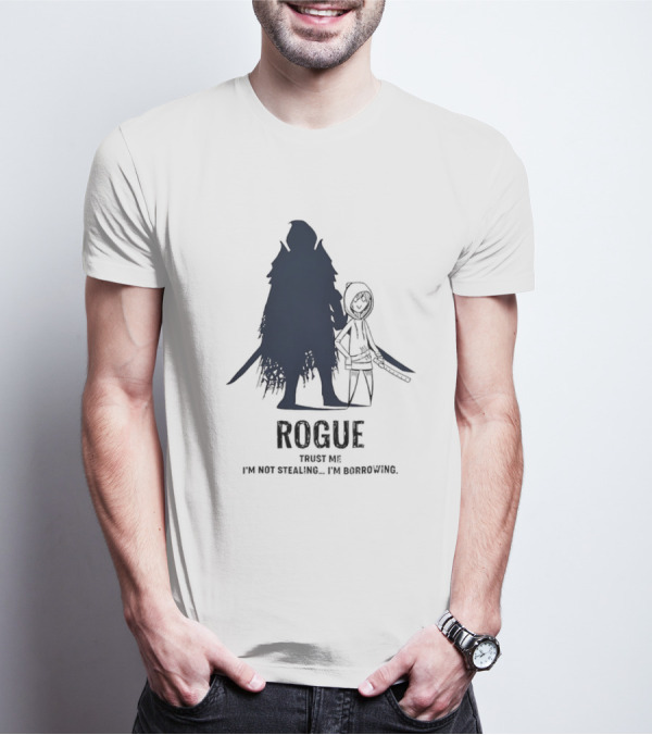 Dungeons And Dragons Rogue Trust Me I’m Not Stealing I’m Borrowing Silhouette T-Shirt