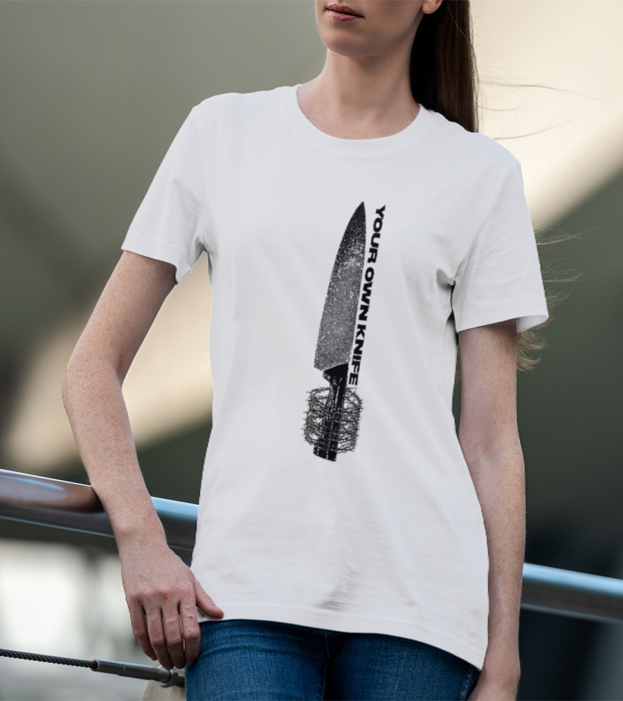 Counterparts Your Own Knife Bold Text Knife Handle Design T-Shirt