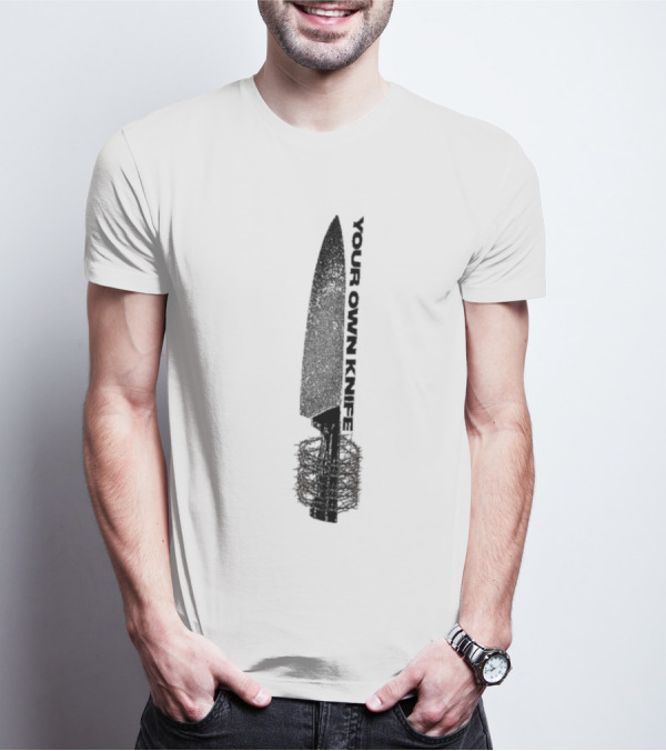 Counterparts Your Own Knife Bold Text Knife Handle Design T-Shirt