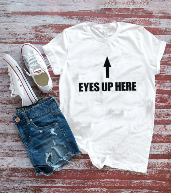 Cowboys Of Habit Eyes Up Here Arrow Graphic T-Shirt