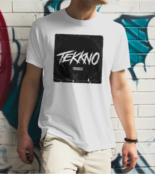 Electric Callboy Tekkno Cover Grunge Style Black Background T-Shirt